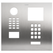 Doorbird Front panel (e.g. as replacement part) for DoorBird D2101xKH, Stainless steel V4A (salt-water resistant), brushed, Part# 423866669