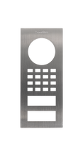 Doorbird Front panel for DoorBird D1101V Surface-mount, Stainless steel V4A (salt-water resistant), brushed, Part# 423868342