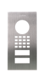 Doorbird Front panel for DoorBird D1101V Flush-mount, Stainless steel V4A (salt-water resistant), brushed, Part# 423868328
