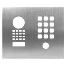 Doorbird Front panel for DoorBird D1101KH Classic Surface-/Flush-mount, Stainless steel V4A (salt-water resistant), brushed, Part# 423867659