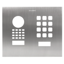 Doorbird Front panel for DoorBird D1101KH Modern Surface-/Flush-mount, stainless steel V2A, brushed, Part# 423867772