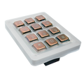 Doorbird Keypad Module with 12x Stainless steel V4A, brushed, PVD coating with bronze-finish, for DoorBird D1101KH Classic, D1101KH Modern, D2101KV, D2101KH, D2101IKH and D2101FPBK, Part# 423866386