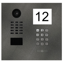 Doorbird IP Video Door Station D2101IKH, For single-family houses and commercial buildings, Stainless steel V4A, powder-coated, semi-gloss, DB 703, with 1 unit Info Module, Keypad Module, 1 Call Button, Part# 423869912
