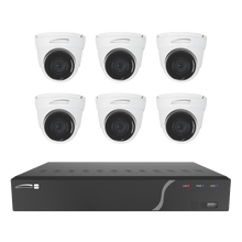 Speco ZIPK8TA, 8Ch H.265 NVR with 5 Outdoor IR 5MP IP Cameras and 1 4K AI camera, 2.8mm fixed lens, 2TB- KIT, Part# ZIPK8TA