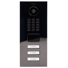 DoorBird IP Video Door Station D2103V, Stainless steel V4A, high-gloss polished, PVD coating with titanium-finish, LAST ORDER CALL, Part# 423862616
