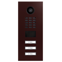 DoorBird IP Video Door Station D2103V, Stainless steel V4A, powder-coated, semi-gloss, RAL 3007, LAST ORDER CALL, Part# 423863590