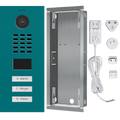 DoorBird IP Video Door Station D2103V, Stainless steel V4A, powder-coated, semi-gloss, RAL 5018, LAST ORDER CALL, Part# 423863705