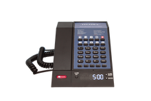 Teledex M200C10- M Series Clock, 2 Line Analog Corded Phone- Black, Part# MA20S10DC