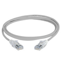 ICC Patch Cord, CAT 6, Clear Boot, Gray, 3', Part# ICPCST03GY