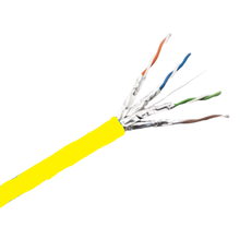ABA Elite, Category 6A 500MHz U/FTP Stranded Cable,1000ft, Yellow, Part# TSM2604S03YL