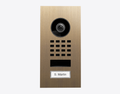 Doorbird D1101V-F, FLUSH-MOUNT IP VIDEO DOOR STATION, Real burnished brass, Part# 423873377