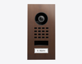 Doorbird D1101V-F, FLUSH-MOUNT IP VIDEO DOOR STATION, Architectural bronze, Part# 423873360