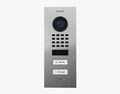 Doorbird D1102V-F, DoorBird IP Video Door Station Flush-mount, stainless steel V2A, brushed, 2 call buttons, incl. flush-mounting housing, Part# 423866805