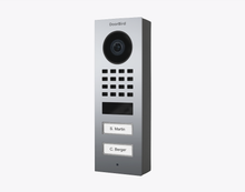 Doorbird D1102V-S, SURFACE-MOUNT IP VIDEO DOOR STATION, Chrome-finish as PVD coating, stainless steel V4A, high-gloss polished, Part# 423878457