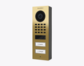 Doorbird D1102V-S, SURFACE-MOUNT IP VIDEO DOOR STATION, Brass-finish as PVD coating, stainless steel V4A, high-gloss polished, Part# 423878440
