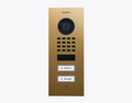 Doorbird D1102V-F, FLUSH-MOUNT IP VIDEO DOOR STATION, Gold-finish as PVD coating, stainless steel, brushed, Part# 423878792