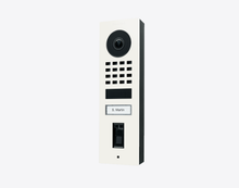 Doorbird D1101FV-S, FINGERPRINT 50 SURFACE-MOUNT IP VIDEO DOOR STATION, RAL 9016, stainless steel, powder-coated, semi-gloss, Part# 423873506