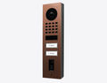 Doorbird D1102FV-S, FINGERPRINT 50 SURFACE-MOUNT IP VIDEO DOOR STATION, Bronze-finish as PVD coating, stainless steel, brushed, Part# 423872271