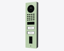 Doorbird D1102FV-S, FINGERPRINT 50 SURFACE-MOUNT IP VIDEO DOOR STATION, RAL 6019, stainless steel, powder-coated, semi-gloss, Part# 423895188