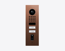 Doorbird D1102FV-F, FINGERPRINT 50 FLUSH-MOUNT IP VIDEO DOOR STATION, Bronze-finish as PVD coating, stainless steel, brushed, Part# 423872318