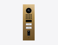 Doorbell D1102FV-F, FINGERPRINT 50 FLUSH-MOUNT IP VIDEO DOOR STATION, Gold-finish as PVD coating, stainless steel, brushed, Part# 423895232