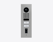 Doorbird D1102FV-F,  FINGERPRINT 50 FLUSH-MOUNT IP VIDEO DOOR STATION, RAL 9006, stainless steel, powder-coated, semi-gloss, Part# 423895393