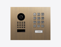 Doorbird D1101KH-M-F, MODERN FLUSH-MOUNT IP VIDEO DOOR STATION, Real burnished brass, Part# 423873629