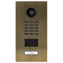 Doorbird D2101V, IP VIDEO DOOR STATION, Real burnished brass, Part# 423869790