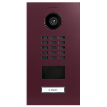Doorbird D2101V, IP VIDEO DOOR STATION, RAL 4004, stainless steel, powder-coated, semi-gloss, Part# 423870277