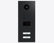 Doorbird D2102V, IP VIDEO DOOR STATION, Graphite black (Raven Polar), powder-coated, semi-gloss, Part# 423874350