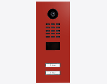 Doorbird D2102V, IP VIDEO DOOR STATION, RAL 3000, stainless steel, powder-coated, semi-gloss, Part# 423885486