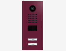 Doorbird D2102V, IP VIDEO DOOR STATION, RAL 4004, stainless steel, powder-coated, semi-gloss, Part# 423885523