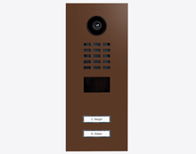 Doorbird D2102V, IP VIDEO DOOR STATION, RAL 8011, stainless steel, powder-coated, semi-gloss, Part# 423885769