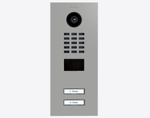 Doorbird D2102V, IP VIDEO DOOR STATION, RAL 9006, stainless steel, powder-coated, semi-gloss, Part# 423885813