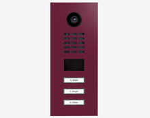 Doorbird D2103V, IP VIDEO DOOR STATION, RAL 4004, stainless steel, powder-coated, semi-gloss, Part# 423886032