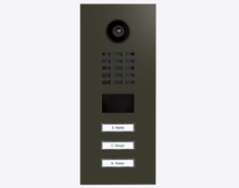Doorbird D2103V, IP VIDEO DOOR STATION, RAL 6006, stainless steel, powder-coated, semi-gloss, Part# 423886148