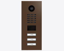 Doorbird D2103V, IP VIDEO DOOR STATION, RAL 8028, stainless steel, powder-coated, semi-gloss,  Part# 423886308