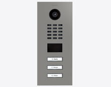 Doorbird D2103V, IP VIDEO DOOR STATION, RAL 9007, stainless steel, powder-coated, semi-gloss, Part# 423886339