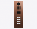 Doorbird D2104V, IP VIDEO DOOR STATION, Bronze-finish as PVD coating, stainless steel, brushed, Part# 423871304