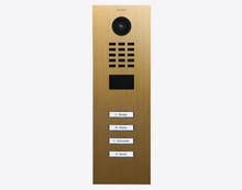 Doorbird D2104V, IP VIDEO DOOR STATION, Gold-finish as PVD coating, stainless steel, brushed,  Part# 423886377