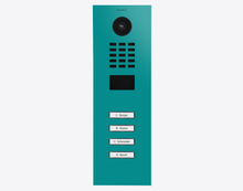 Doorbird D2104V, IP VIDEO DOOR STATION, RAL 5018, stainless steel, powder-coated, semi-gloss, Part# 423886629