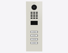 Doorbird D2104V, IP VIDEO DOOR STATION, RAL 9002, stainless steel, powder-coated, semi-gloss, Part# 423886827