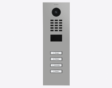 Doorbird D2104V, IP VIDEO DOOR STATION, RAL 9006, stainless steel, powder-coated, semi-gloss, Part# 423886834