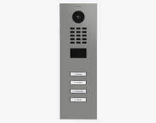 Doorbird D2104V, IP VIDEO DOOR STATION, RAL 9007, stainless steel, powder-coated, semi-gloss, Part# 423886841