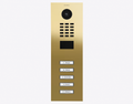 Doorbird D2105V, IP VIDEO DOOR STATION, Brass-finish as PVD coating, stainless steel V4A, high-gloss polished, Part# 423887411