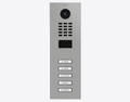 Doorbird D2105V, IP VIDEO DOOR STATION, RAL 9006, stainless steel, powder-coated, semi-gloss, Part# 423887855