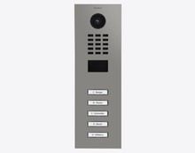 Doorbird D2105V, IP VIDEO DOOR STATION, RAL 9007, stainless steel, powder-coated, semi-gloss, Part# 423887862