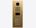 Doorbird D2101KV, IP VIDEO DOOR STATION, Gold-finish as PVD coating, stainless steel, brushed, Part# 423884335