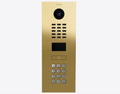 Doorbird D2101KV, IP VIDEO DOOR STATION, Brass-finish as PVD coating, stainless steel V4A, high-gloss polished, Part# 423884359