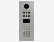 Doorbird D2101KV, IP VIDEO DOOR STATION, RAL 9006, stainless steel, powder-coated, semi-gloss, Part# 423884793